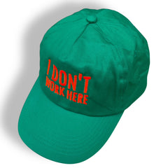 CAP green fabric + fluorescent orange embroidery