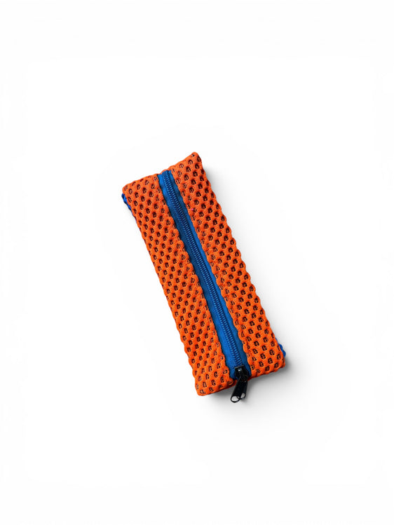 ACCIUGA neoprene arancione fluo + cerniera azzurra