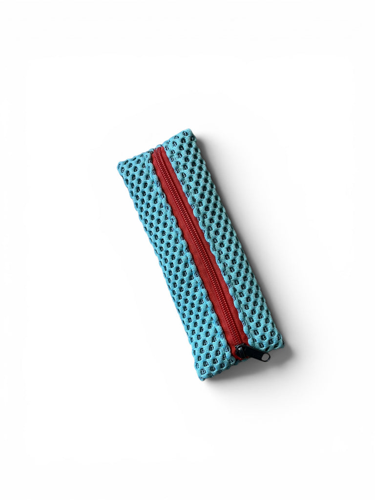 ACCIUGA neoprene menta + cerniera mattone
