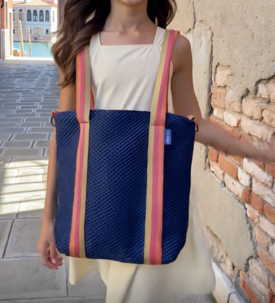 GIGI BAG neoprene blu elettrico + manico 72