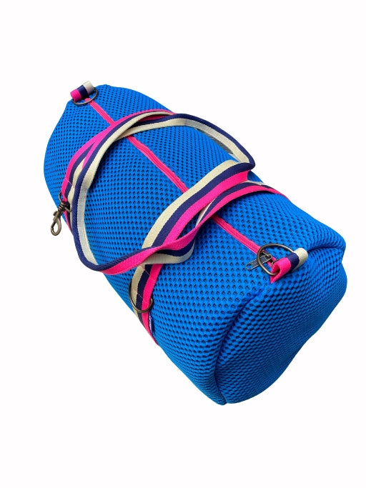 City bag  neoprene azzurro + manico 26