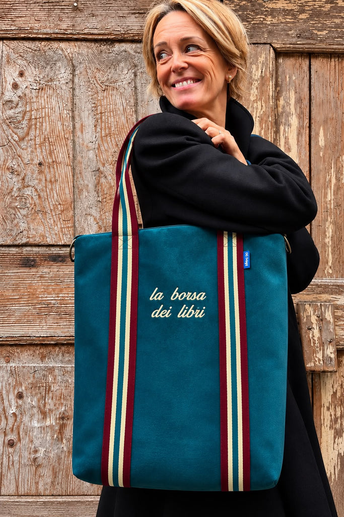 GIGI BAG velluto petrolio HDL 10
