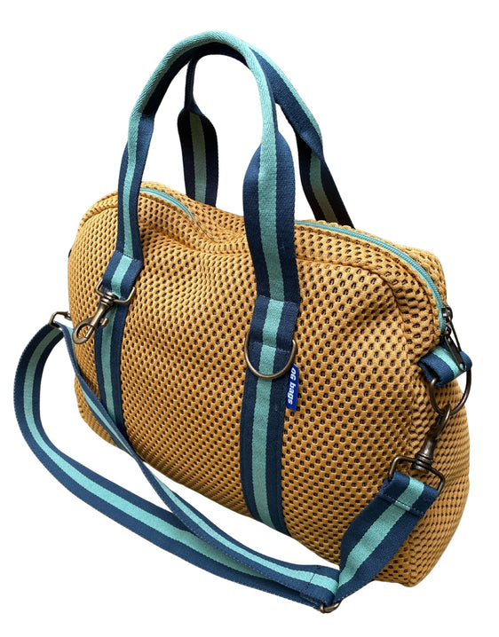 OFFICE BAG neoprene senape + manico BAB