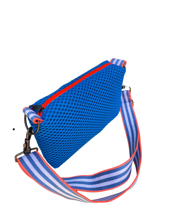 Brioche Bag neoprene azzurro + manico 94