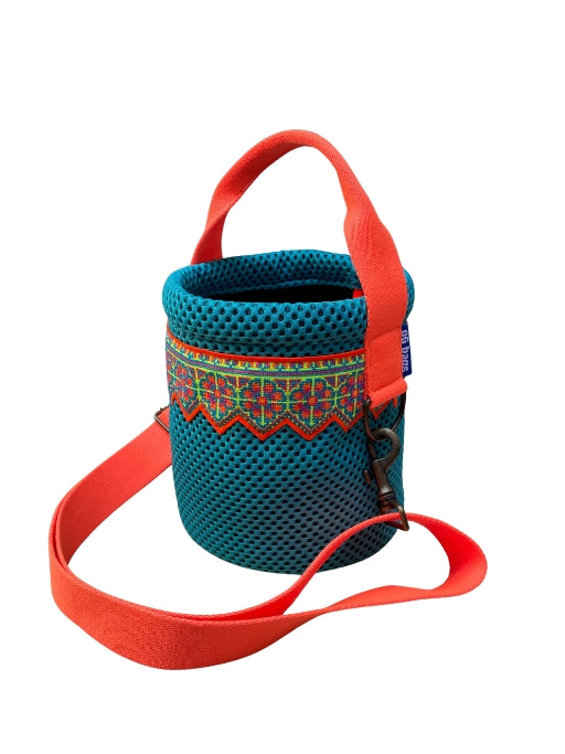 TAM TAM neprene fucsia turchese + manico arancione fluo + fascia speciale