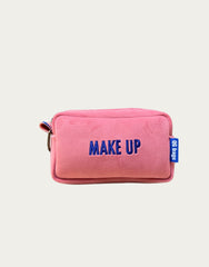 PILLOLA velluto rosa + ricamo blu Cina