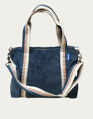 GRACE BAG tessuto spugna avio + manico 98