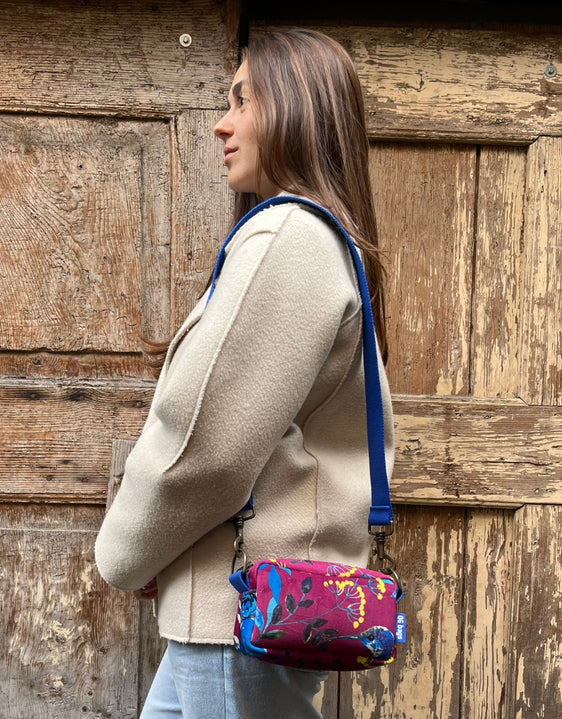 PILLOLA PLUS velluto impermeabile Japan prugna + manico blu elettrico