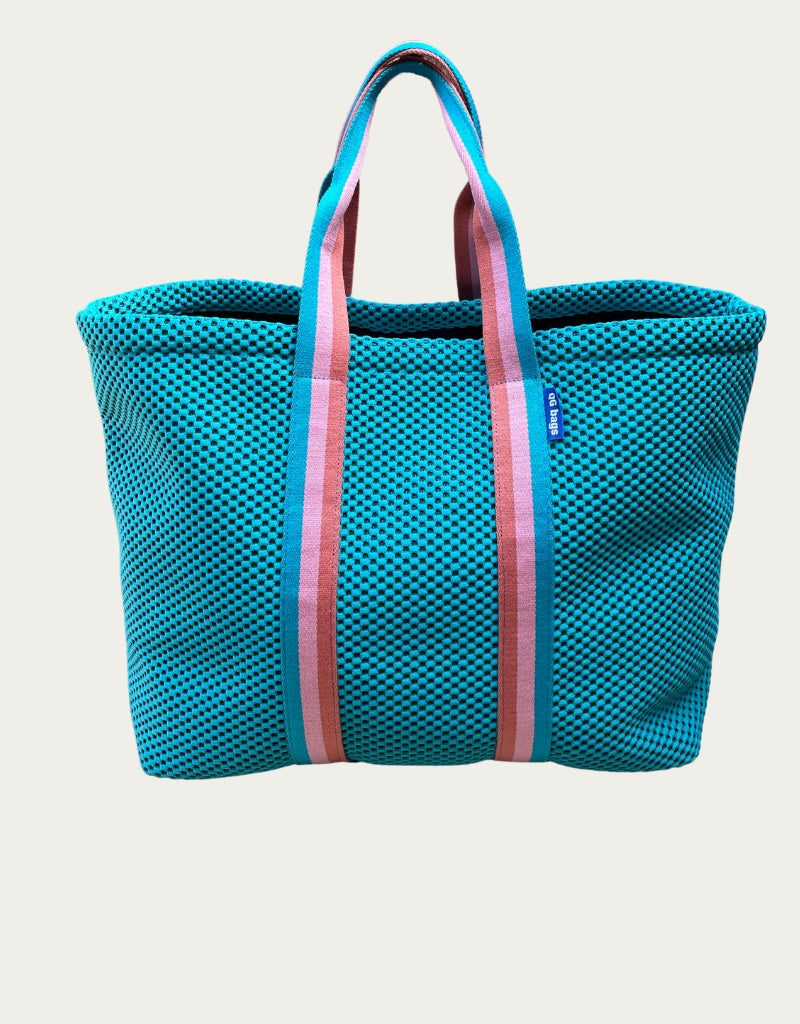 SUPER gray neoprene + brown/cream handle