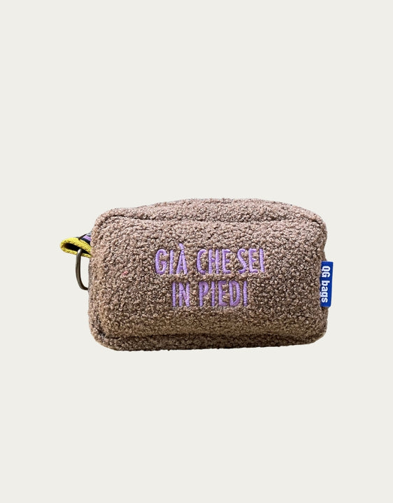 PILLOLA pelosino castoro + ricamo lilla