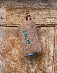 PILLOLA pelosino castoro + ricamo petrolio