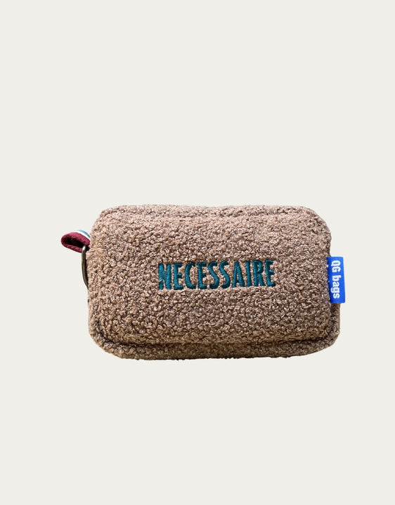 PILLOLA pelosino castoro + ricamo petrolio