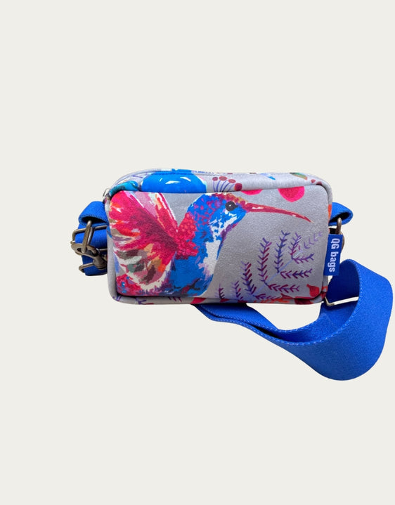 PILLOLA PLUS velluto impermeabile Japan grigio + manico blu elettrico