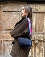 PILLOLA PLUS velluto impermeabile blu scuro + manico brillo