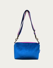 BRIOCHE velluto bluette + manico brillo